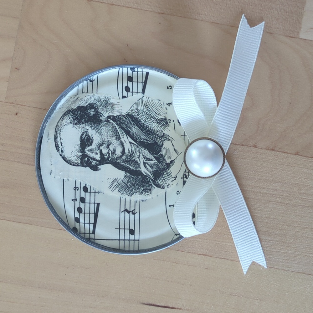 Musical Theme Handmade Magnet Vintage Sheet Music M. Clementi Sonatina